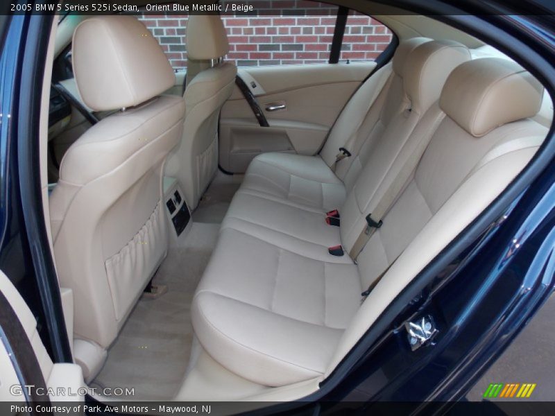 Orient Blue Metallic / Beige 2005 BMW 5 Series 525i Sedan
