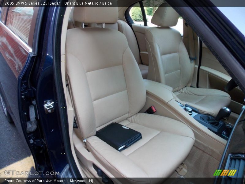 Orient Blue Metallic / Beige 2005 BMW 5 Series 525i Sedan