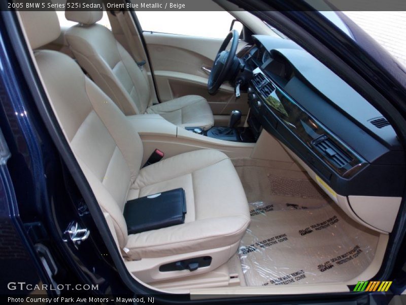 Orient Blue Metallic / Beige 2005 BMW 5 Series 525i Sedan