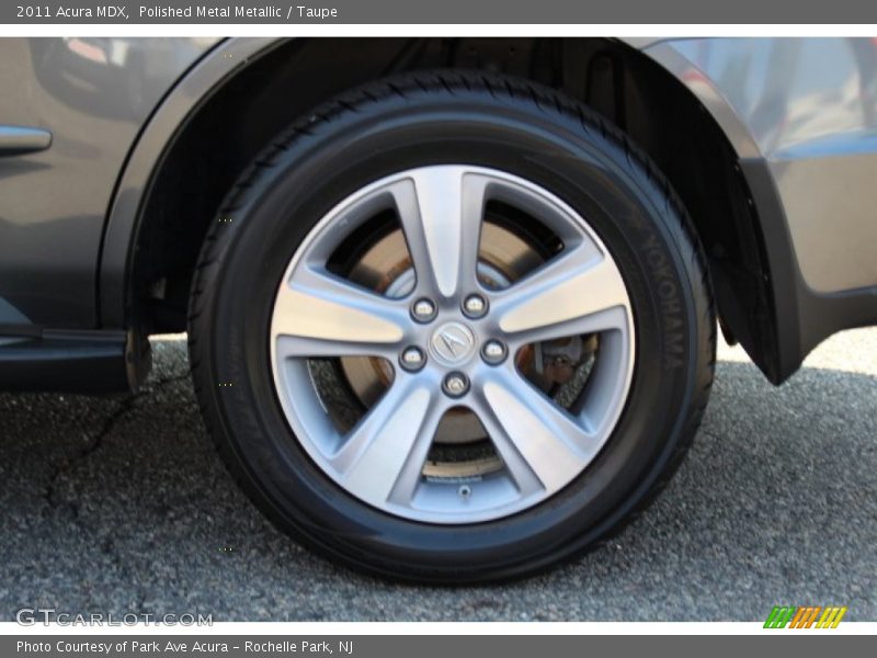 Polished Metal Metallic / Taupe 2011 Acura MDX