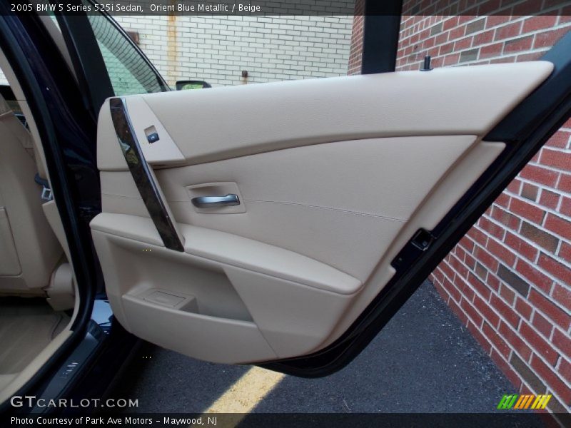 Orient Blue Metallic / Beige 2005 BMW 5 Series 525i Sedan