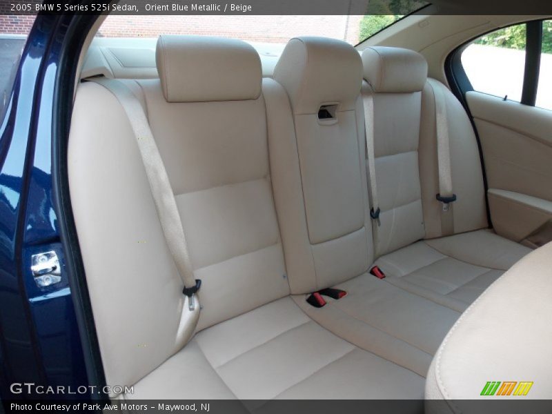 Orient Blue Metallic / Beige 2005 BMW 5 Series 525i Sedan