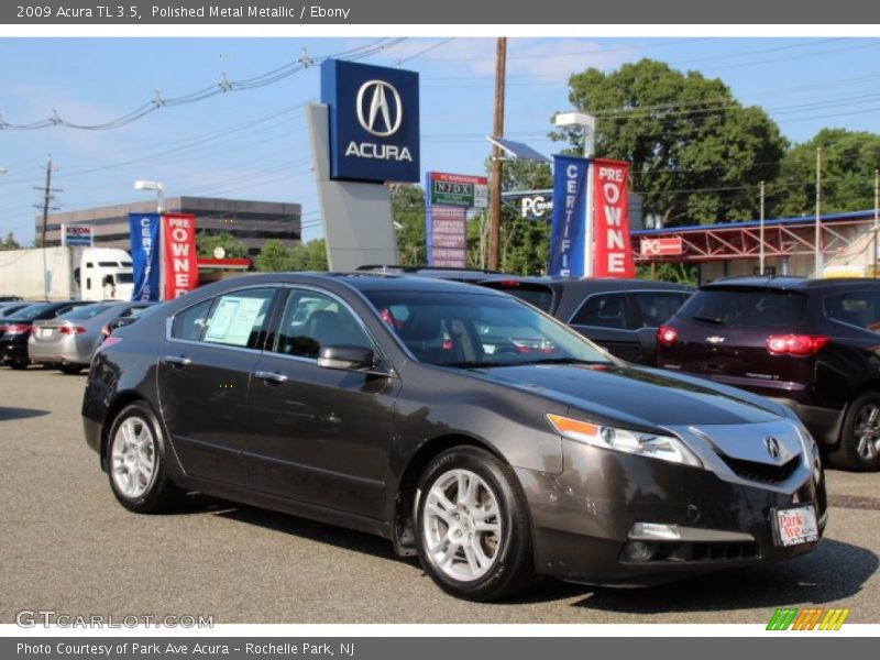 Polished Metal Metallic / Ebony 2009 Acura TL 3.5