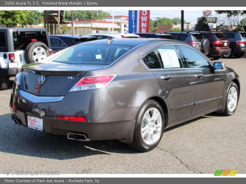 Polished Metal Metallic / Ebony 2009 Acura TL 3.5