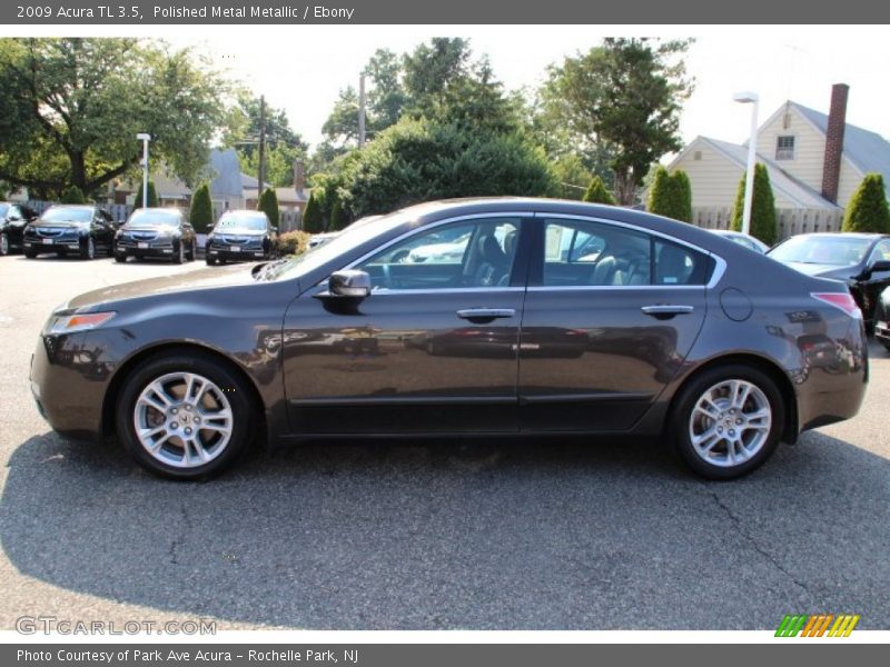 Polished Metal Metallic / Ebony 2009 Acura TL 3.5