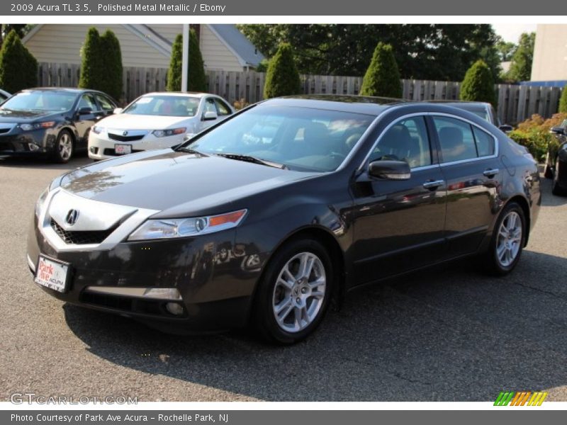 Polished Metal Metallic / Ebony 2009 Acura TL 3.5
