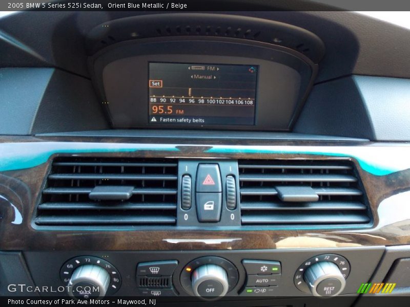 Orient Blue Metallic / Beige 2005 BMW 5 Series 525i Sedan