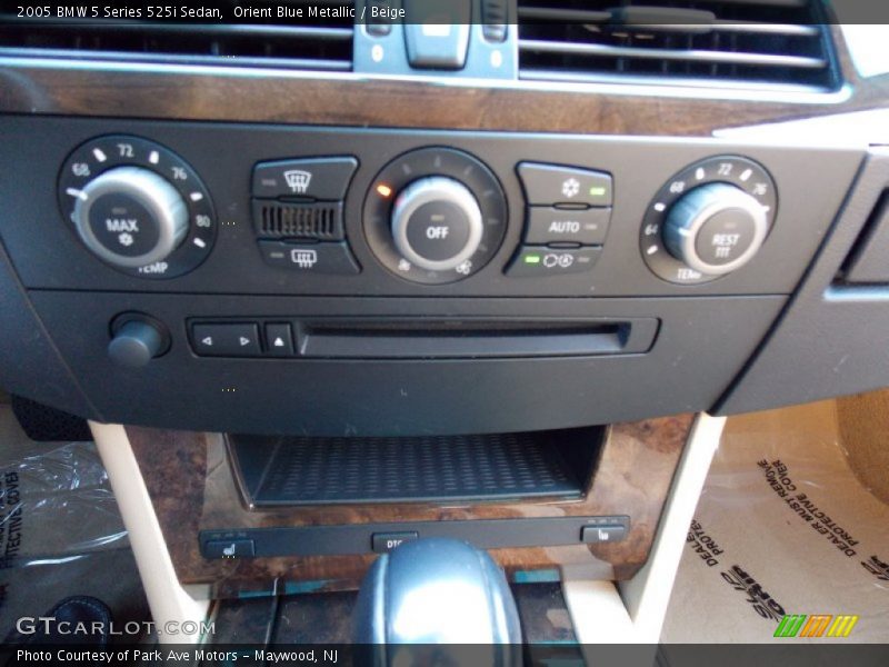 Orient Blue Metallic / Beige 2005 BMW 5 Series 525i Sedan