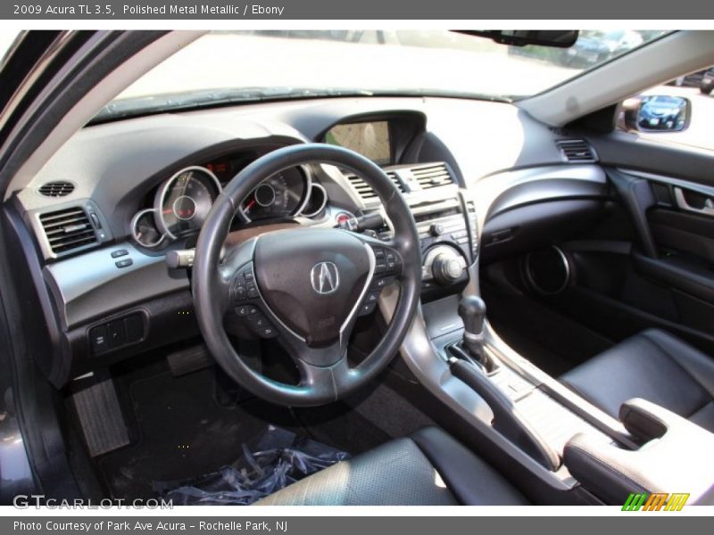 Polished Metal Metallic / Ebony 2009 Acura TL 3.5