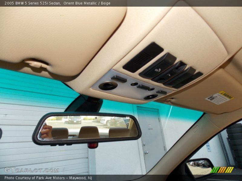 Orient Blue Metallic / Beige 2005 BMW 5 Series 525i Sedan