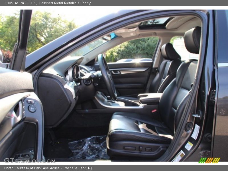 Polished Metal Metallic / Ebony 2009 Acura TL 3.5