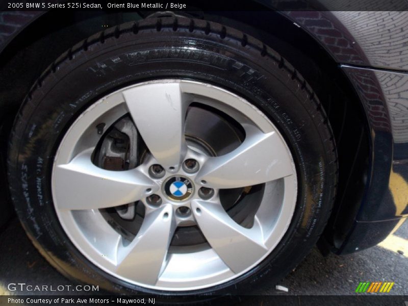 Orient Blue Metallic / Beige 2005 BMW 5 Series 525i Sedan