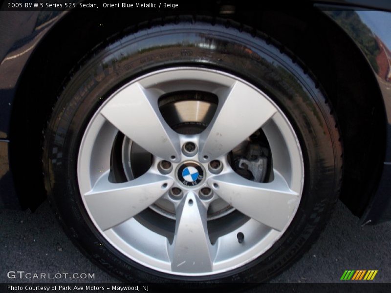 Orient Blue Metallic / Beige 2005 BMW 5 Series 525i Sedan