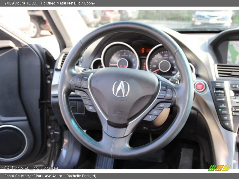 Polished Metal Metallic / Ebony 2009 Acura TL 3.5