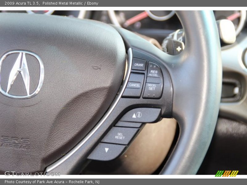 Polished Metal Metallic / Ebony 2009 Acura TL 3.5