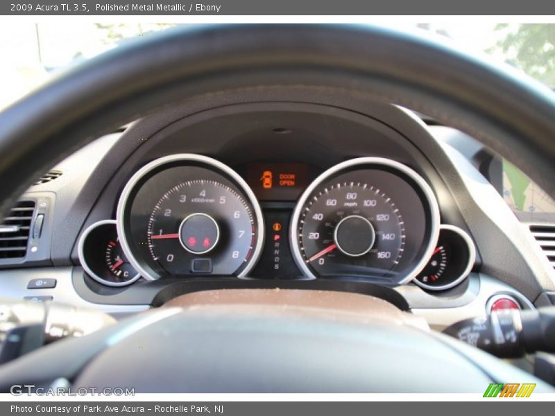 Polished Metal Metallic / Ebony 2009 Acura TL 3.5