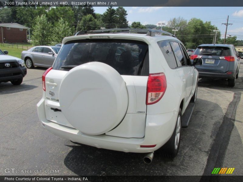 Blizzard Pearl White / Ash 2008 Toyota RAV4 Limited V6 4WD