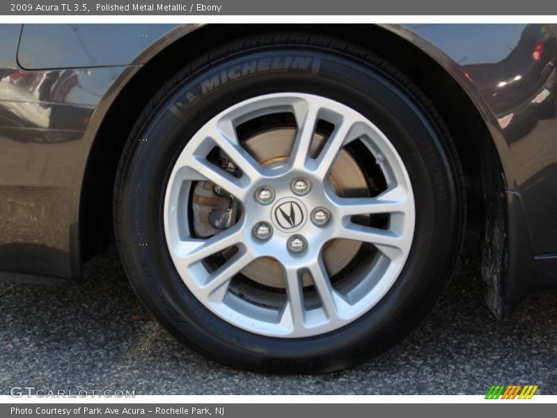 Polished Metal Metallic / Ebony 2009 Acura TL 3.5