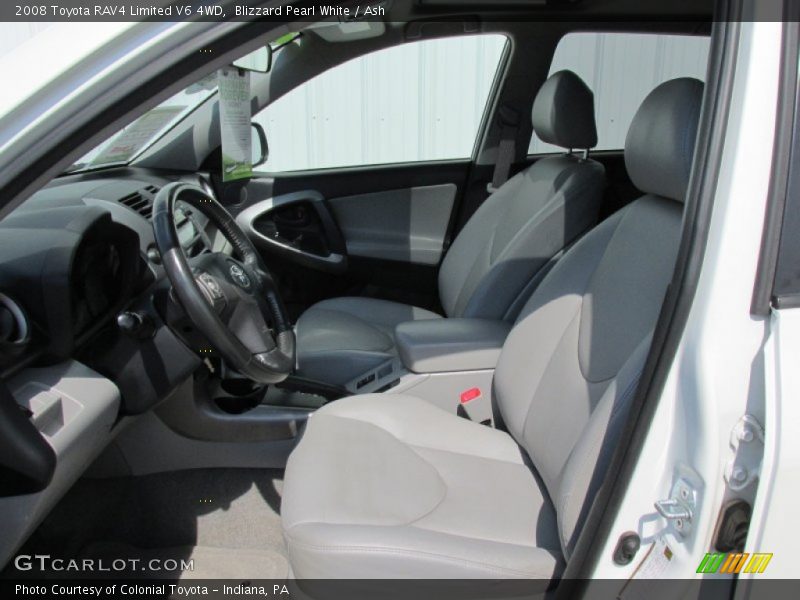 Blizzard Pearl White / Ash 2008 Toyota RAV4 Limited V6 4WD