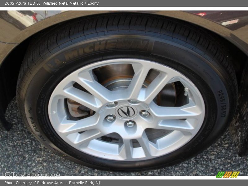 Polished Metal Metallic / Ebony 2009 Acura TL 3.5