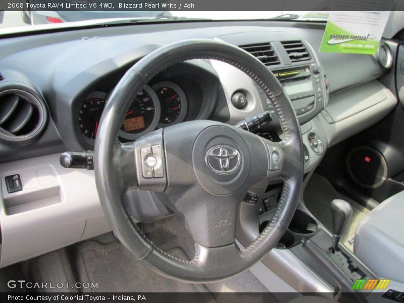 Blizzard Pearl White / Ash 2008 Toyota RAV4 Limited V6 4WD