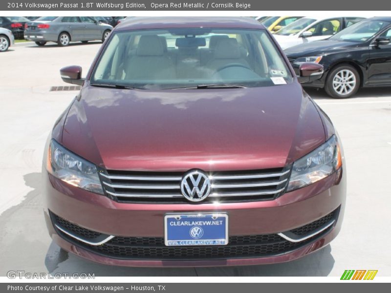 Opera Red Metallic / Cornsilk Beige 2014 Volkswagen Passat 1.8T Wolfsburg Edition