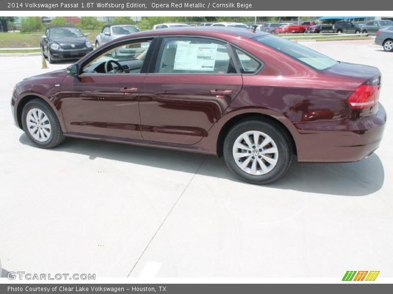 Opera Red Metallic / Cornsilk Beige 2014 Volkswagen Passat 1.8T Wolfsburg Edition