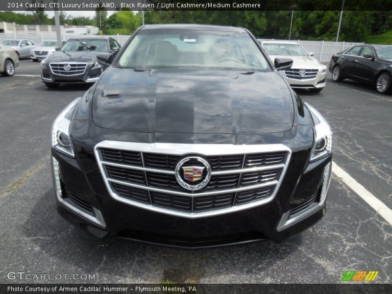 Black Raven / Light Cashmere/Medium Cashmere 2014 Cadillac CTS Luxury Sedan AWD