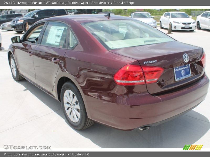 Opera Red Metallic / Cornsilk Beige 2014 Volkswagen Passat 1.8T Wolfsburg Edition