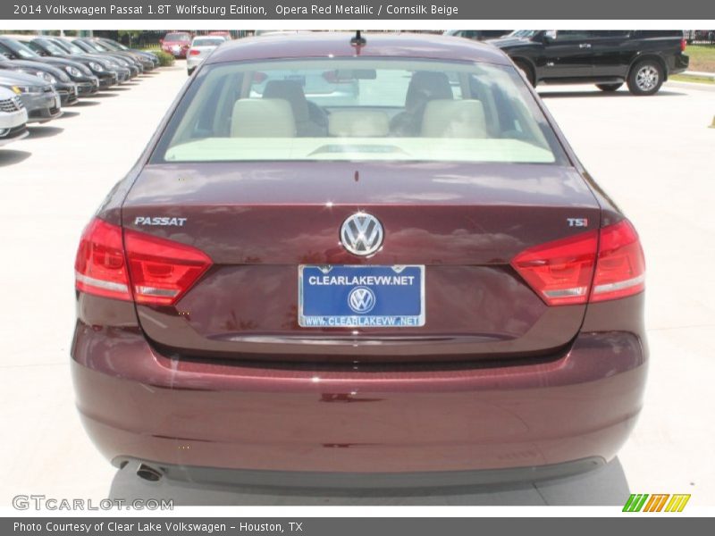 Opera Red Metallic / Cornsilk Beige 2014 Volkswagen Passat 1.8T Wolfsburg Edition
