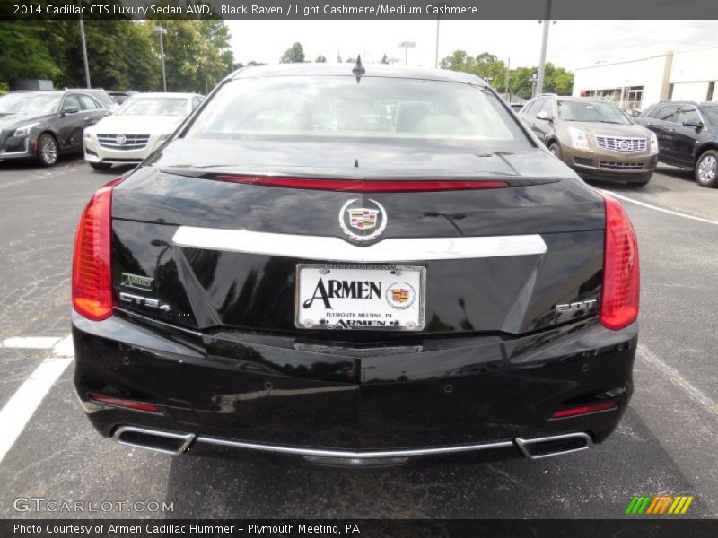 Black Raven / Light Cashmere/Medium Cashmere 2014 Cadillac CTS Luxury Sedan AWD