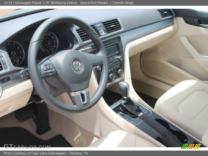 Opera Red Metallic / Cornsilk Beige 2014 Volkswagen Passat 1.8T Wolfsburg Edition