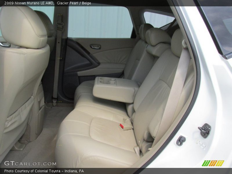 Glacier Pearl / Beige 2009 Nissan Murano LE AWD