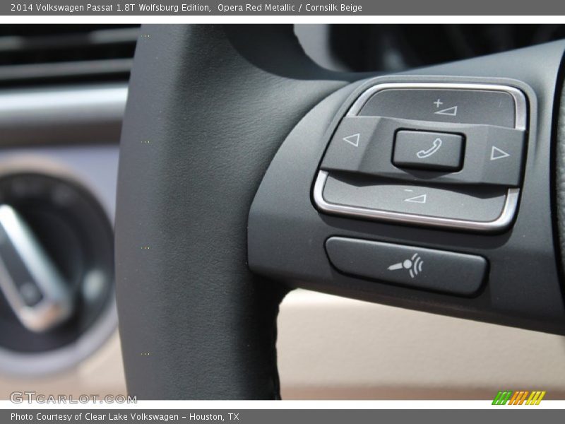 Opera Red Metallic / Cornsilk Beige 2014 Volkswagen Passat 1.8T Wolfsburg Edition