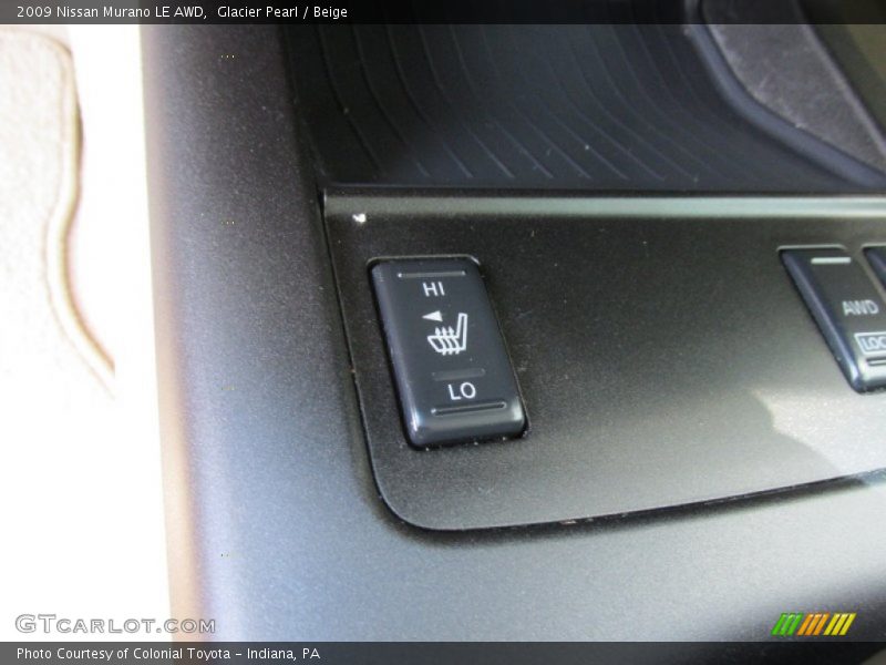 Glacier Pearl / Beige 2009 Nissan Murano LE AWD