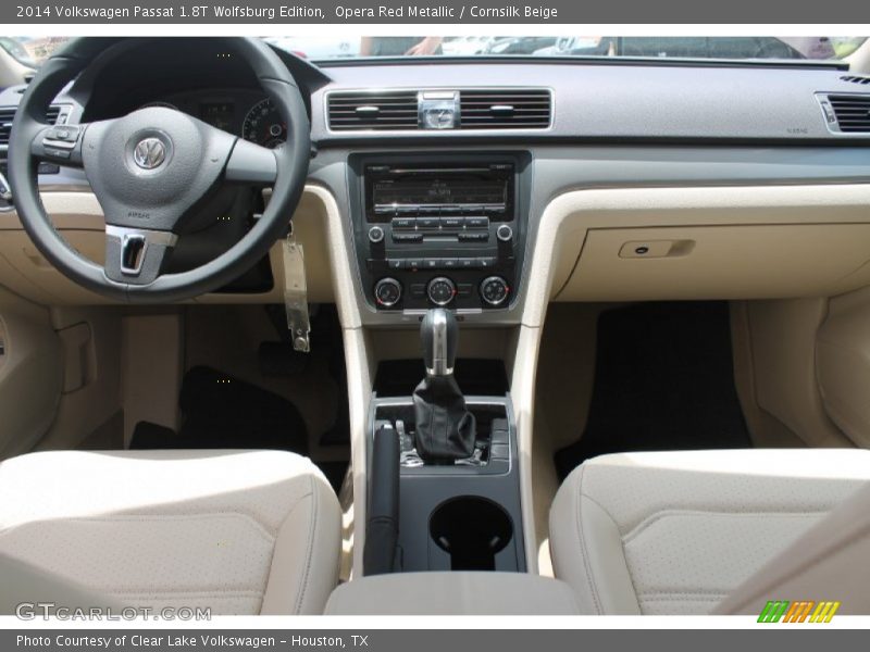 Opera Red Metallic / Cornsilk Beige 2014 Volkswagen Passat 1.8T Wolfsburg Edition