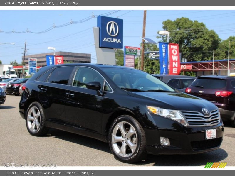 Black / Gray 2009 Toyota Venza V6 AWD