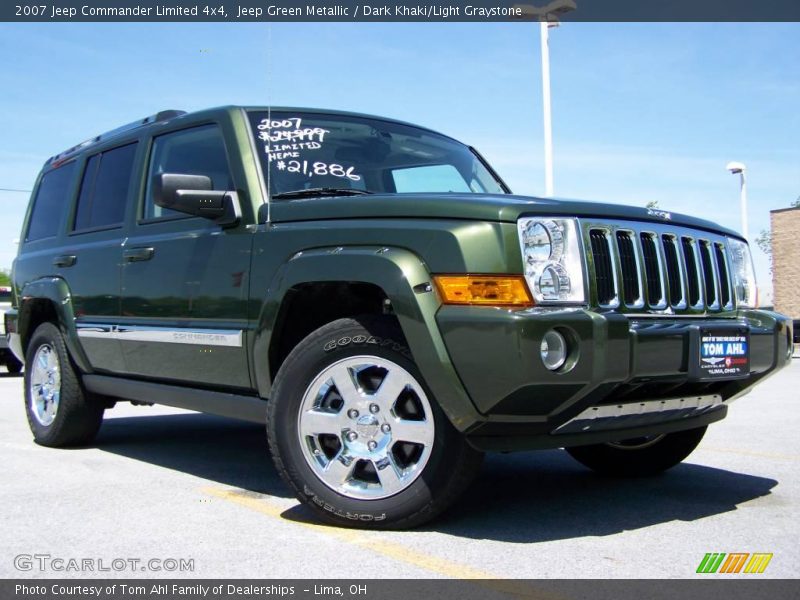 Jeep Green Metallic / Dark Khaki/Light Graystone 2007 Jeep Commander Limited 4x4