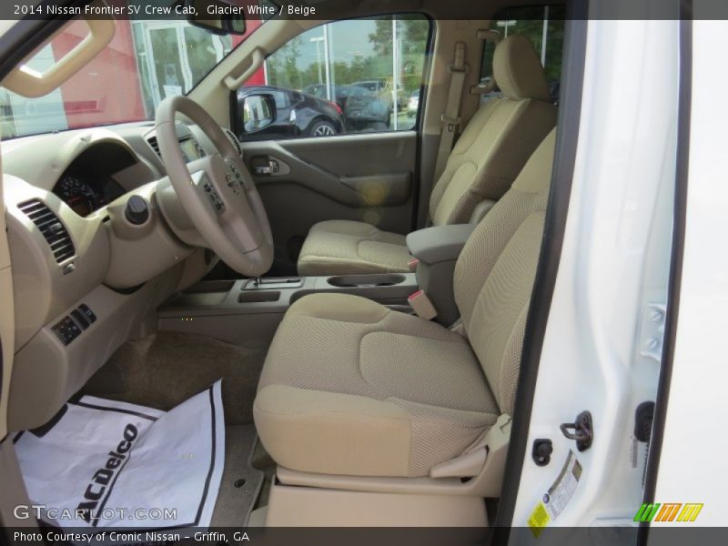 Glacier White / Beige 2014 Nissan Frontier SV Crew Cab