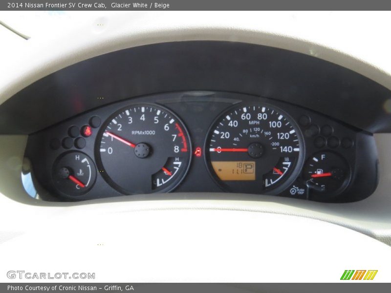 Glacier White / Beige 2014 Nissan Frontier SV Crew Cab