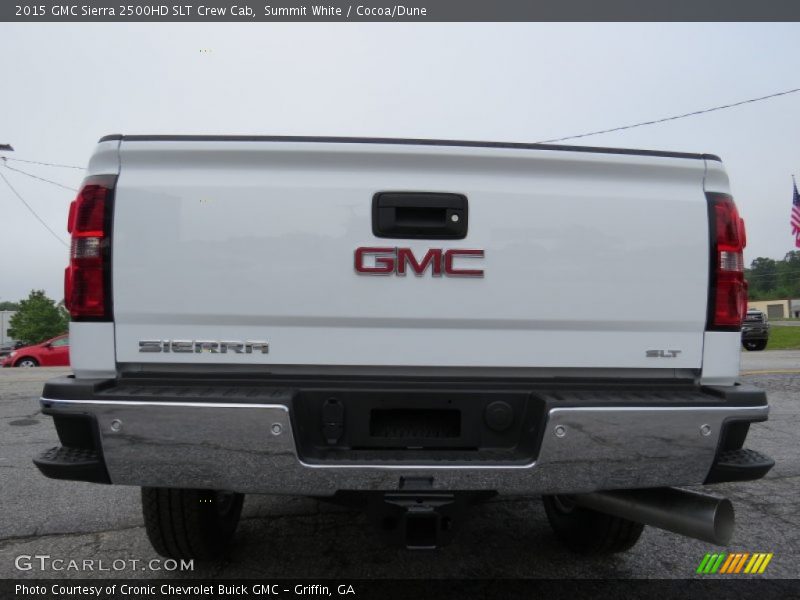 Summit White / Cocoa/Dune 2015 GMC Sierra 2500HD SLT Crew Cab
