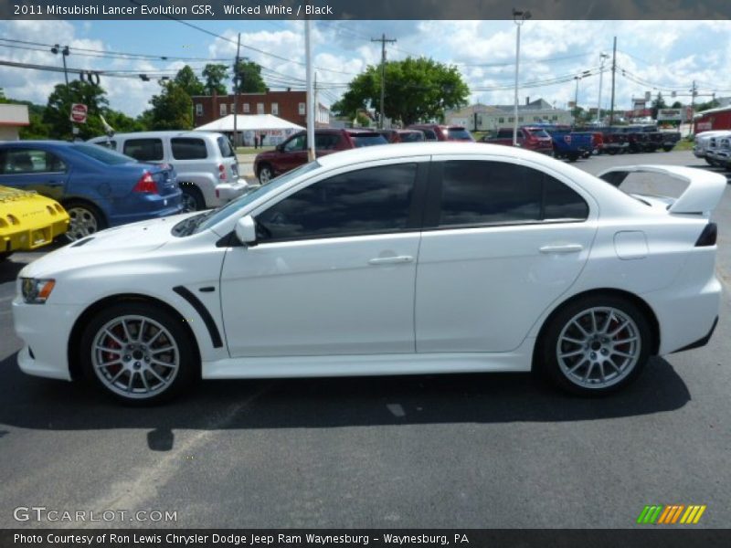 Wicked White / Black 2011 Mitsubishi Lancer Evolution GSR