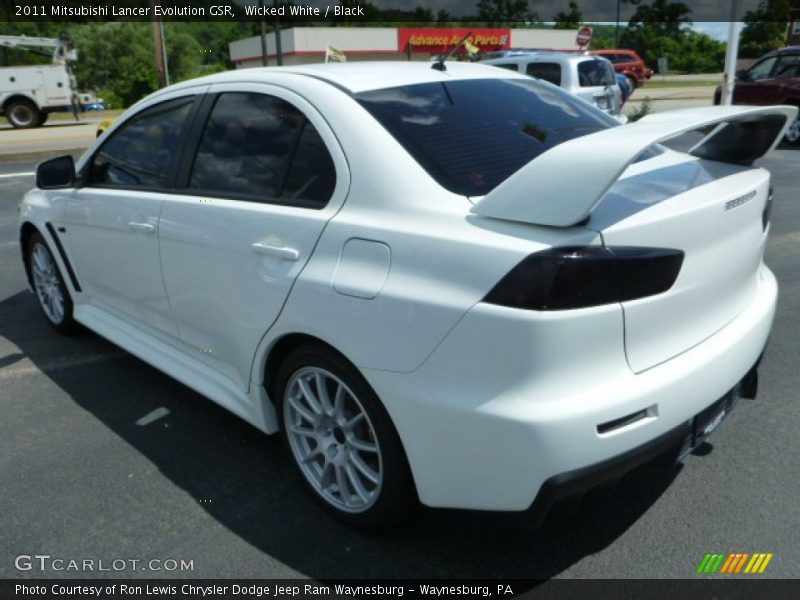 Wicked White / Black 2011 Mitsubishi Lancer Evolution GSR