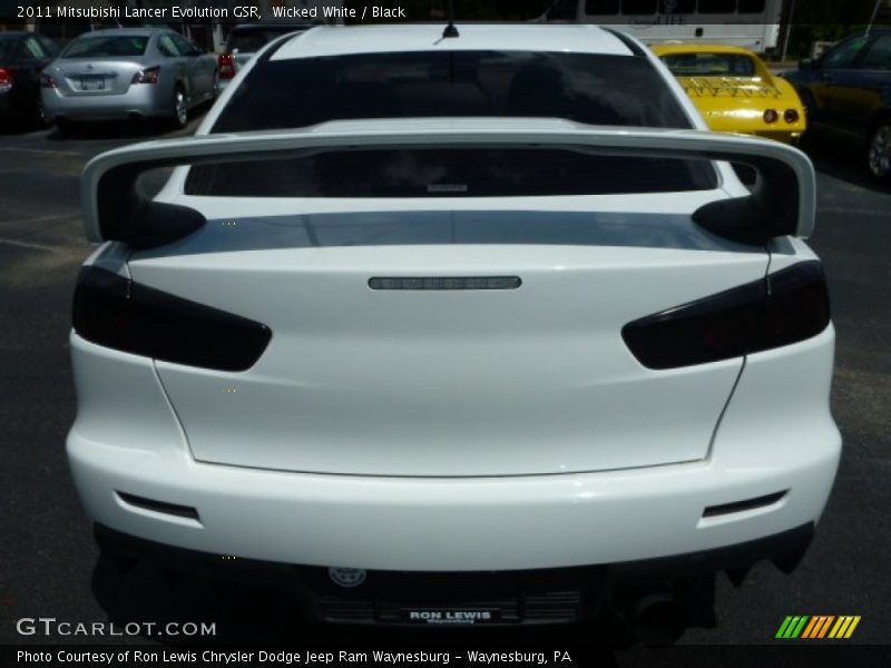 Wicked White / Black 2011 Mitsubishi Lancer Evolution GSR