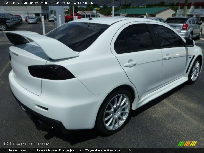 Wicked White / Black 2011 Mitsubishi Lancer Evolution GSR