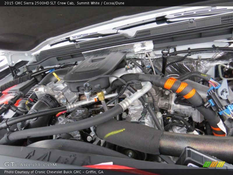 Summit White / Cocoa/Dune 2015 GMC Sierra 2500HD SLT Crew Cab
