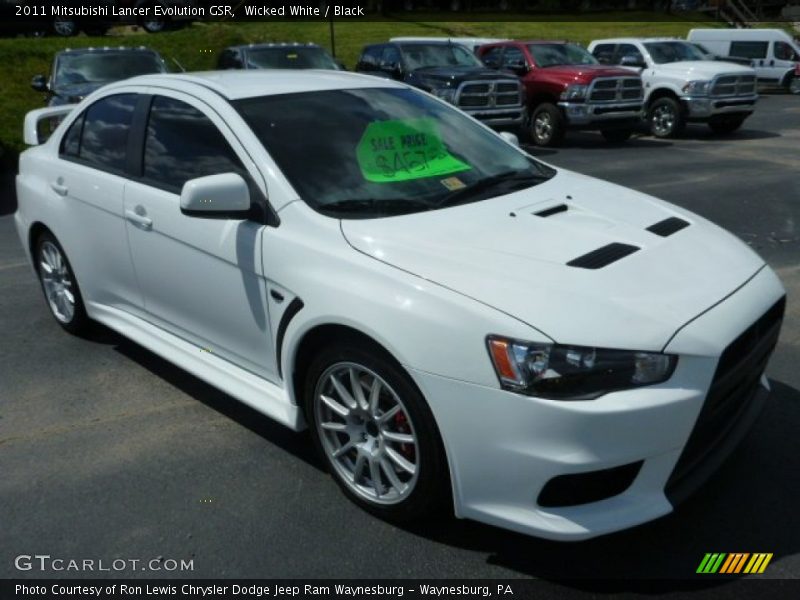 Wicked White / Black 2011 Mitsubishi Lancer Evolution GSR