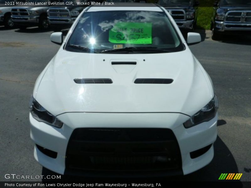 Wicked White / Black 2011 Mitsubishi Lancer Evolution GSR