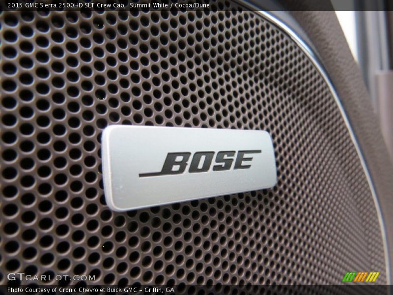 Summit White / Cocoa/Dune 2015 GMC Sierra 2500HD SLT Crew Cab