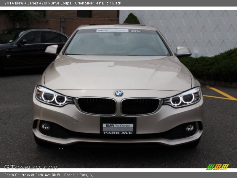 Orion Silver Metallic / Black 2014 BMW 4 Series 428i xDrive Coupe
